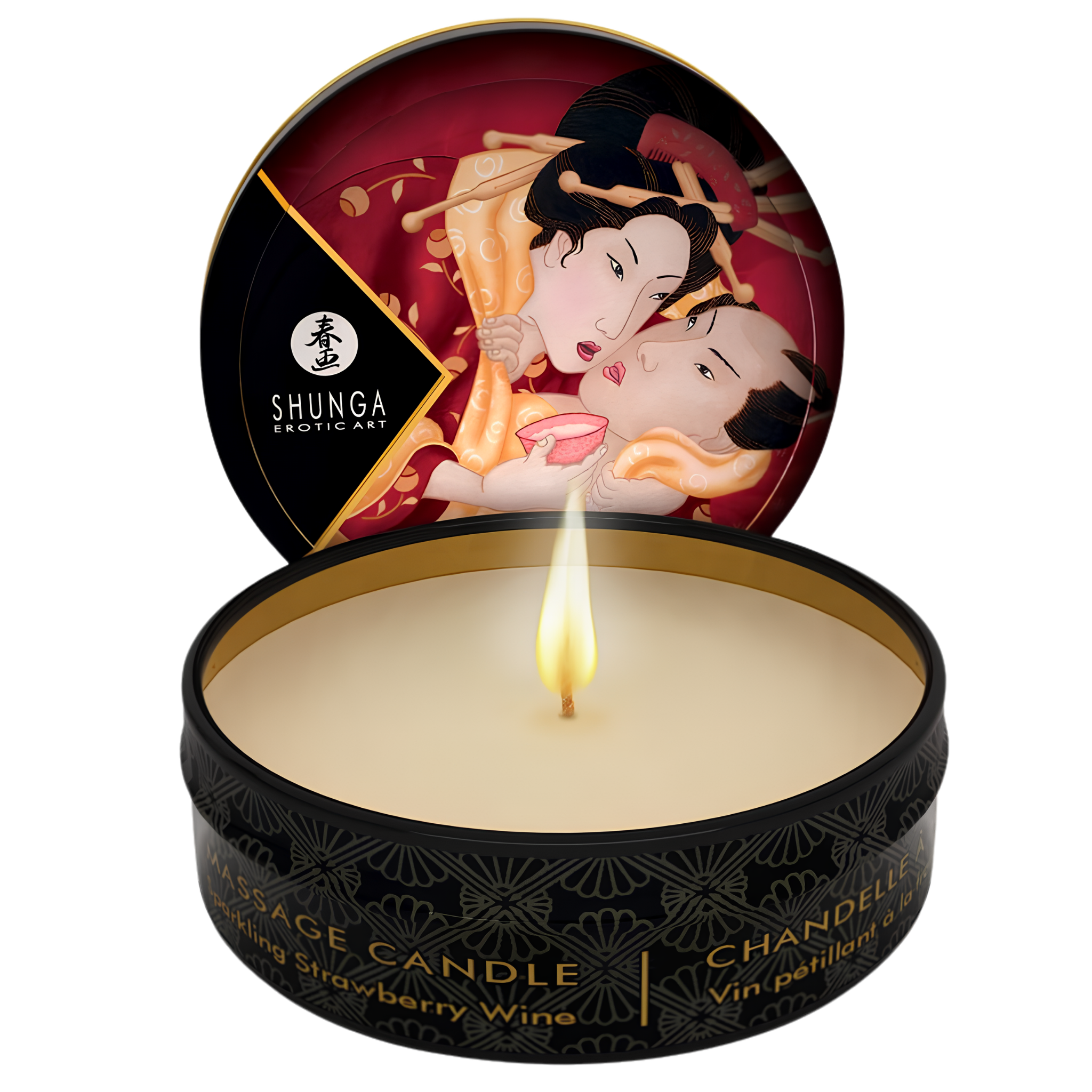 Bougie De Massage Shunga - Chaleur Et Sensualité