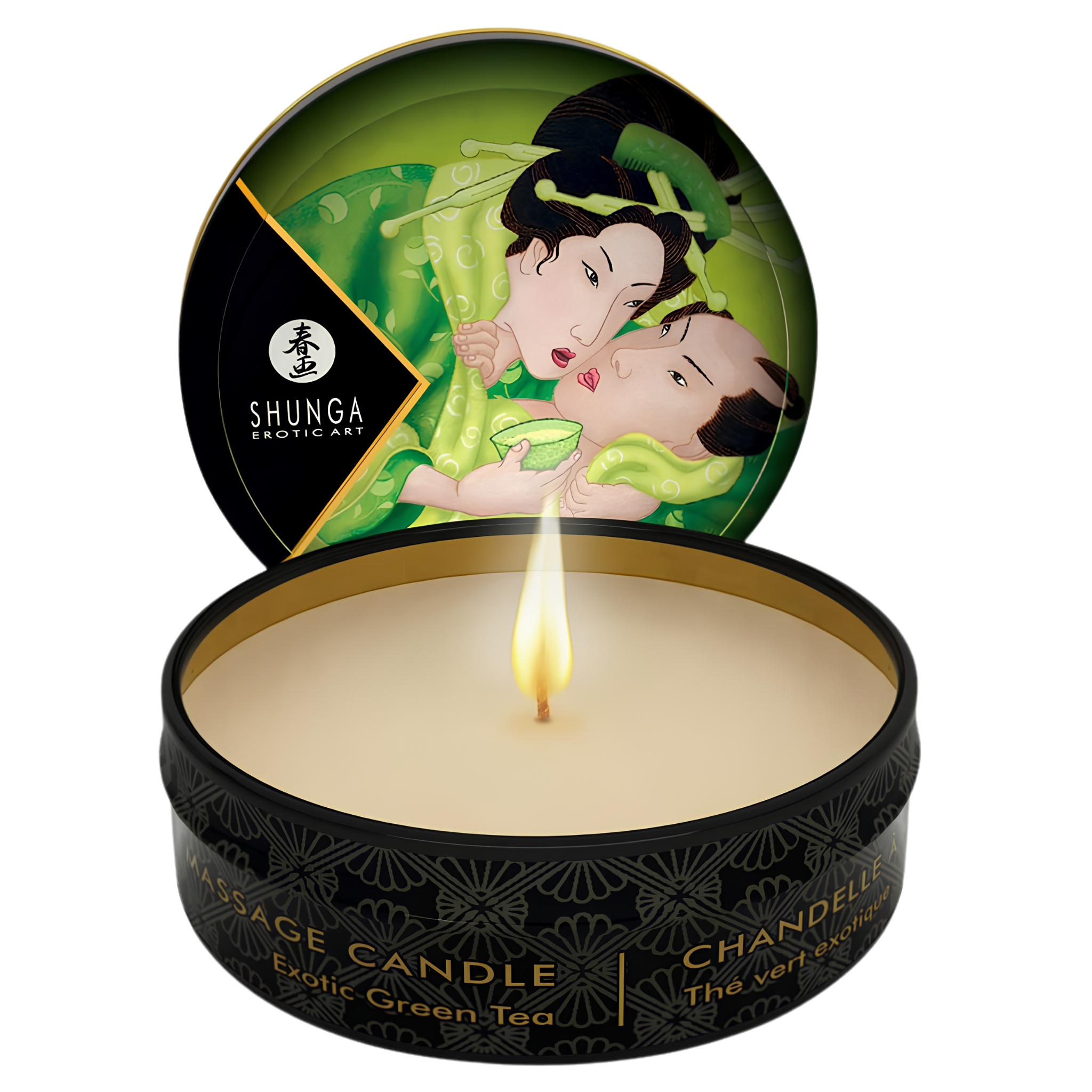 Bougie De Massage Shunga - Chaleur Et Sensualité
