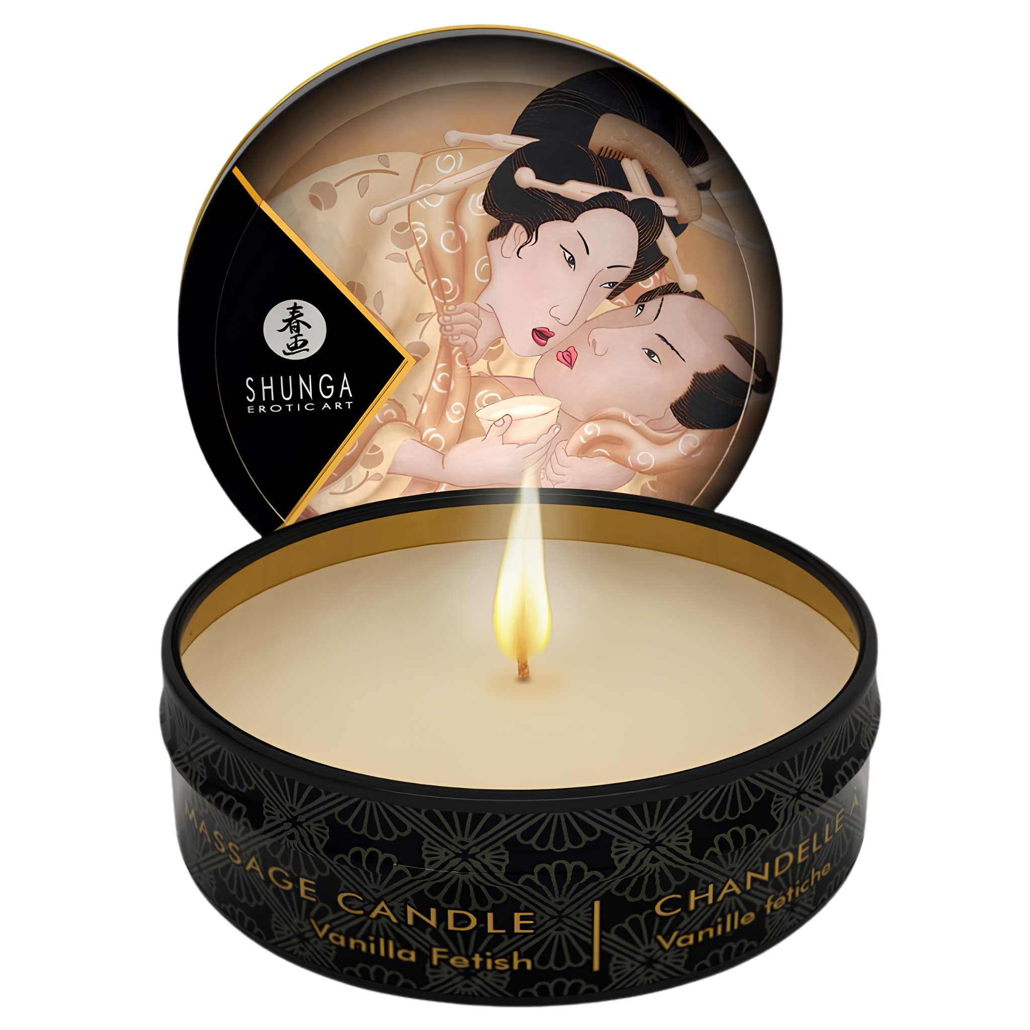 Bougie De Massage Shunga - Chaleur Et Sensualité