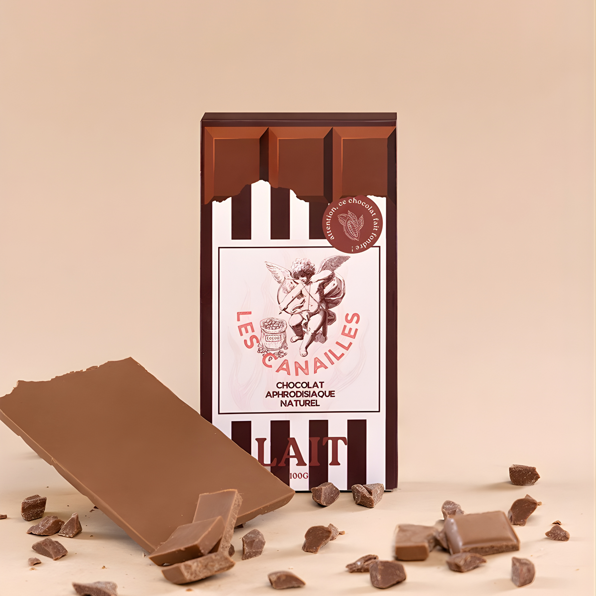 Tablette chocolat au lait - Aphrodisiaque