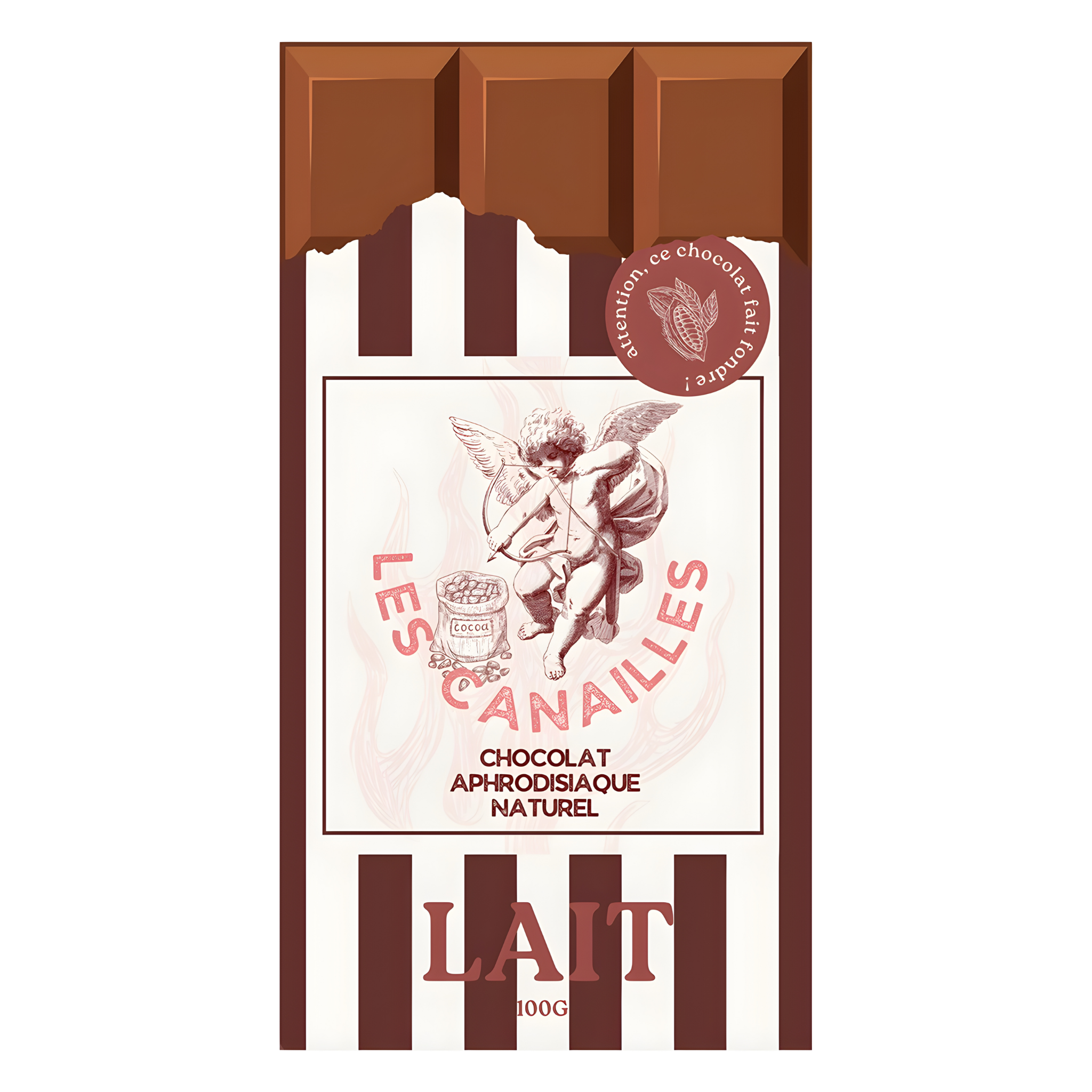 Tablette chocolat au lait - Aphrodisiaque