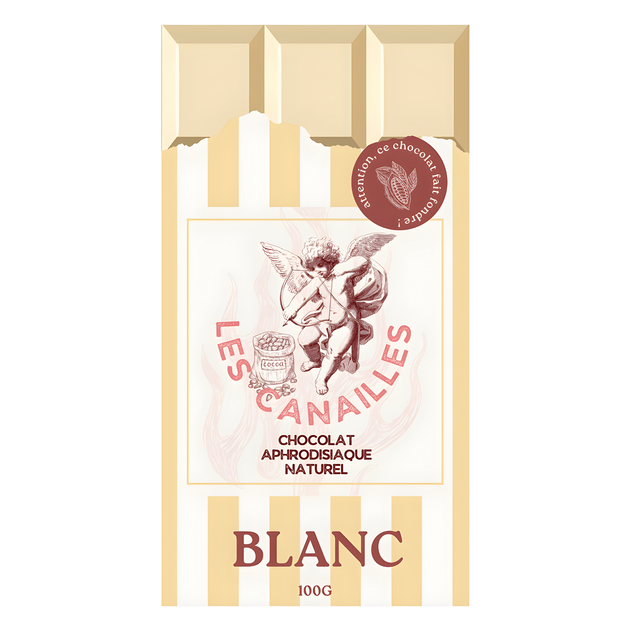 Tablette chocolat blanc - Aphrodisiaque