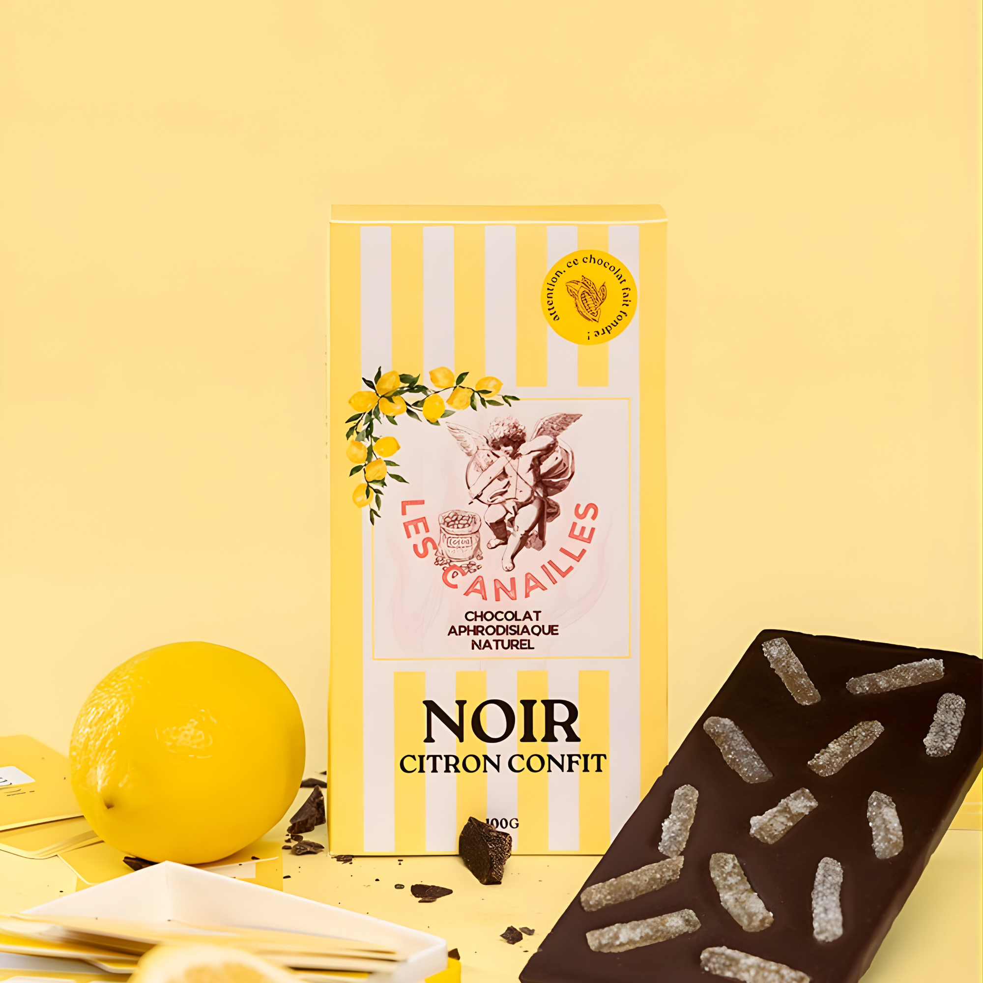 Tablette chocolat noir citron - Aphrodisiaque