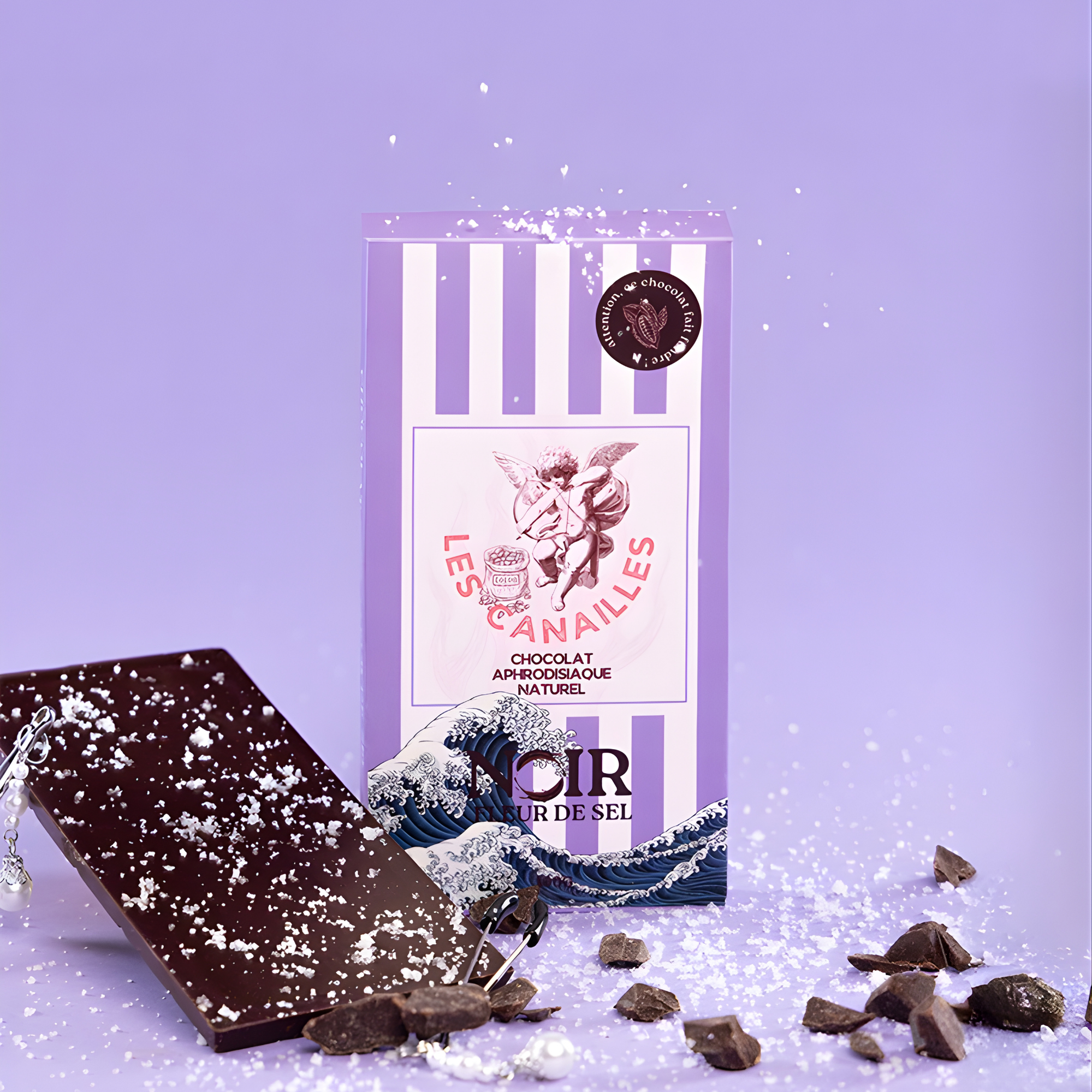 Tablette chocolat noir fleur de sel - Aphrodisiaque