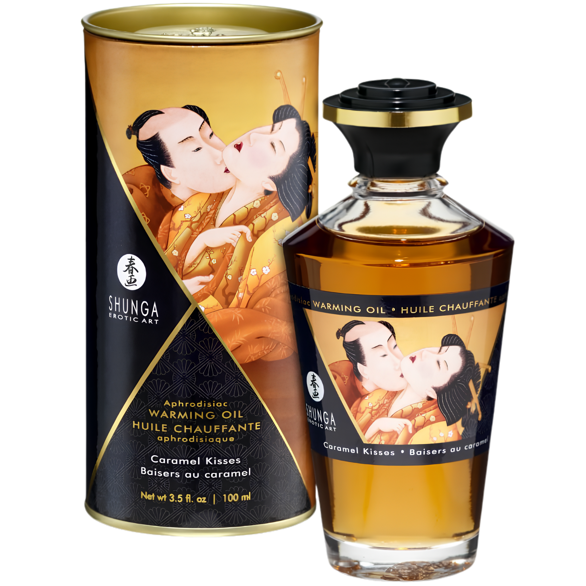 Huile Chauffante Comestible Shunga - Chaud Et Gourmand