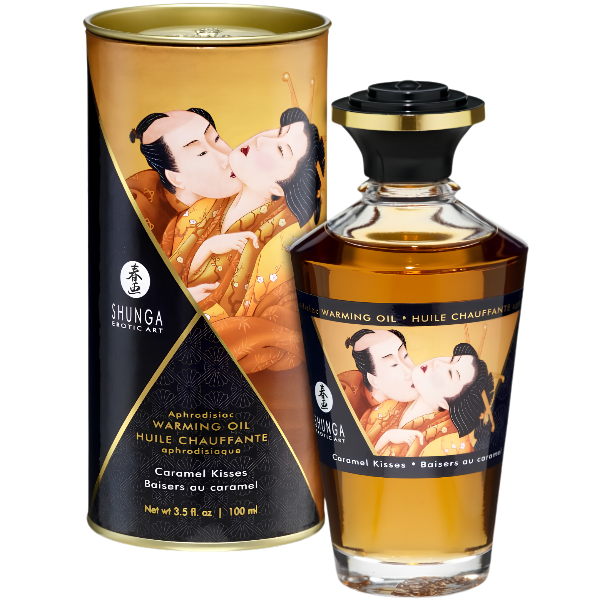 Huile Chauffante Comestible Shunga - Chaud Et Gourmand