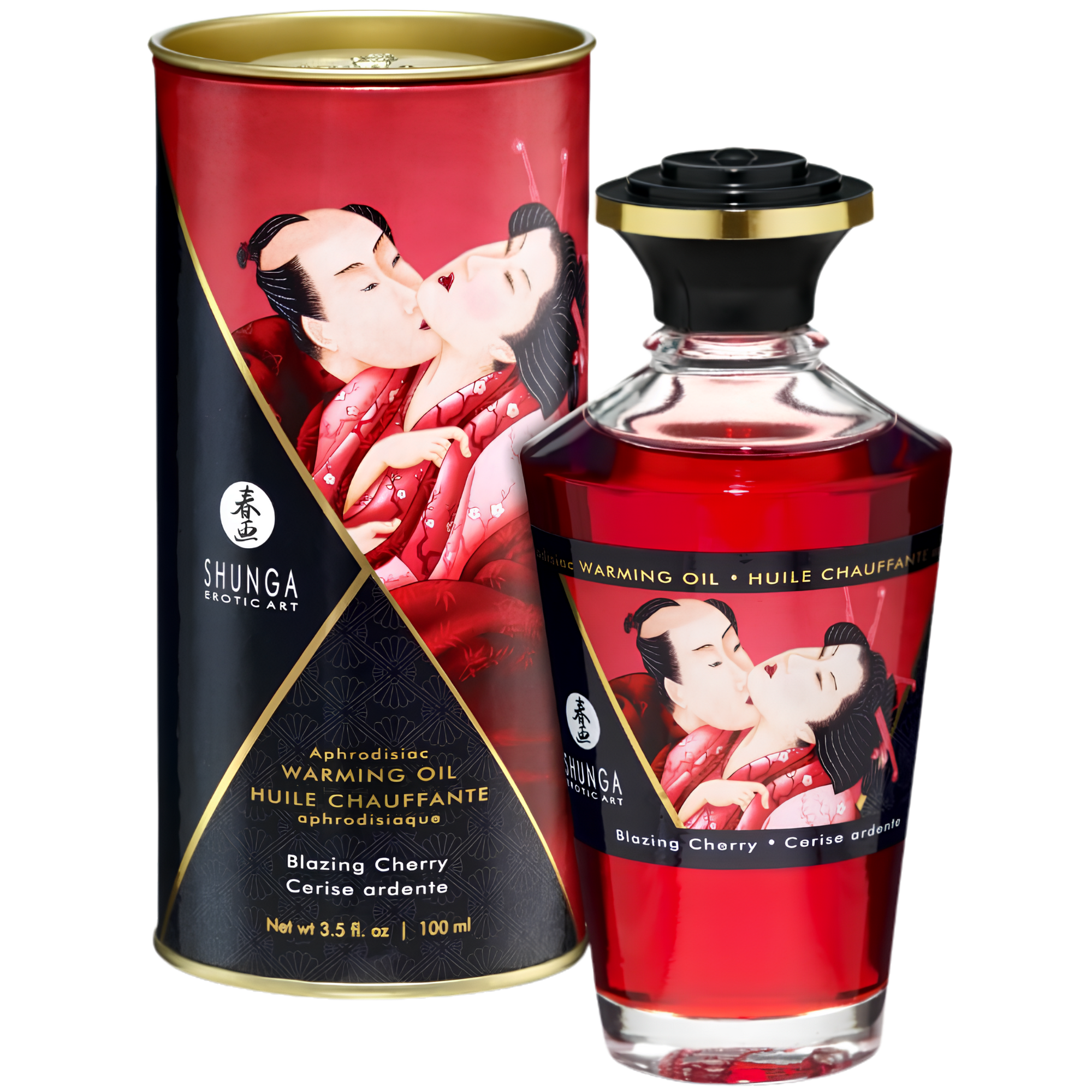 Huile Chauffante Comestible Shunga - Chaud Et Gourmand