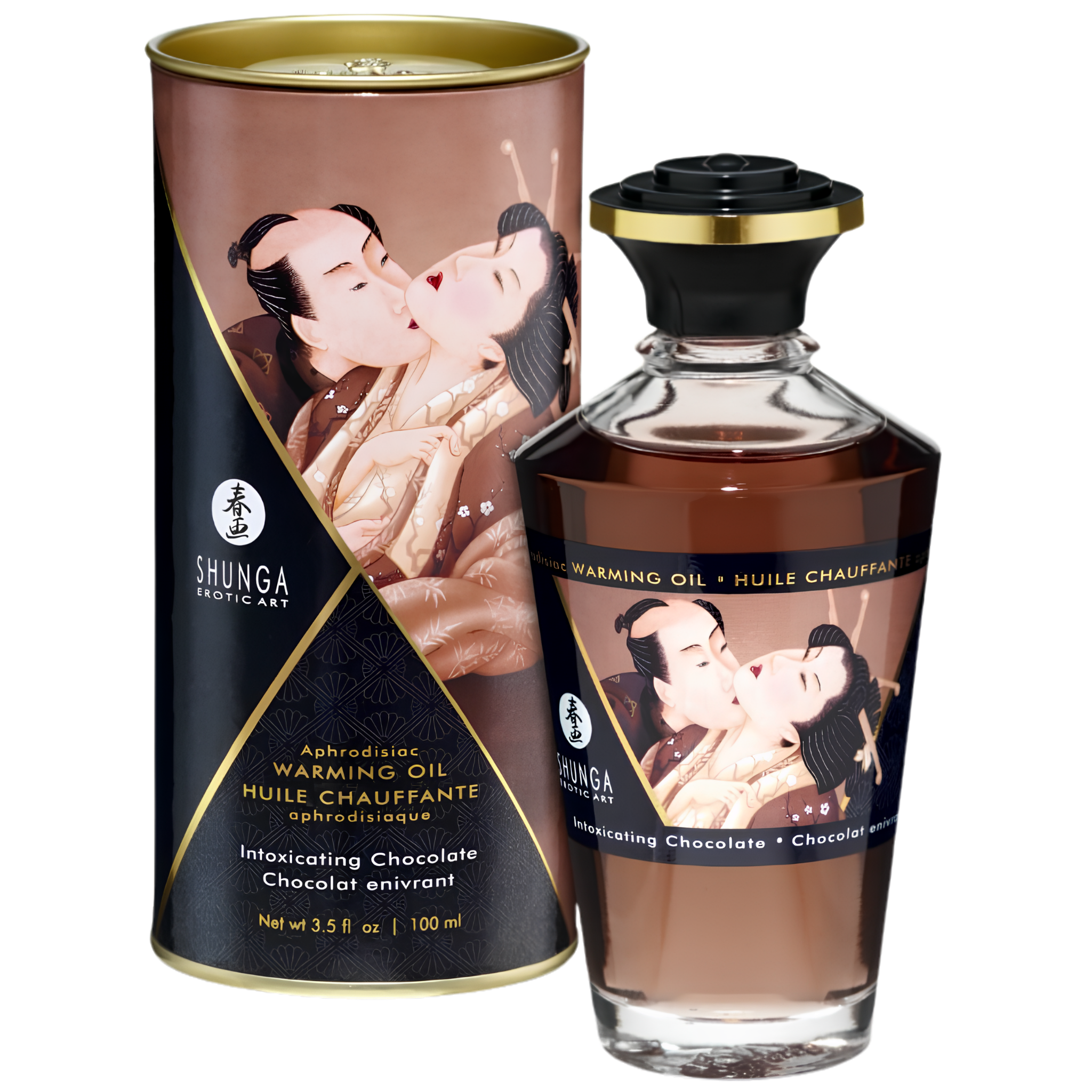 Huile Chauffante Comestible Shunga - Chaud Et Gourmand