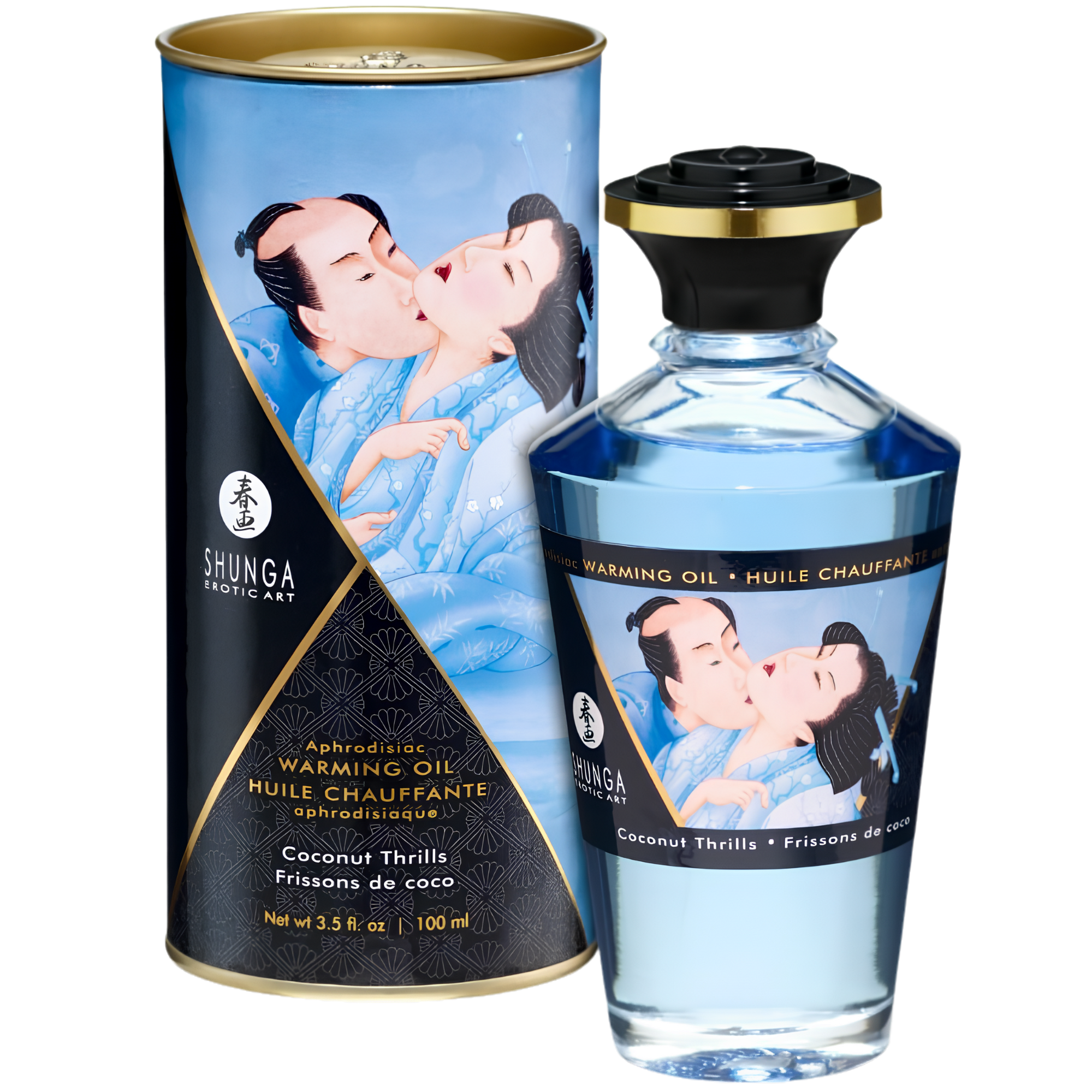 Huile Chauffante Comestible Shunga - Chaud Et Gourmand