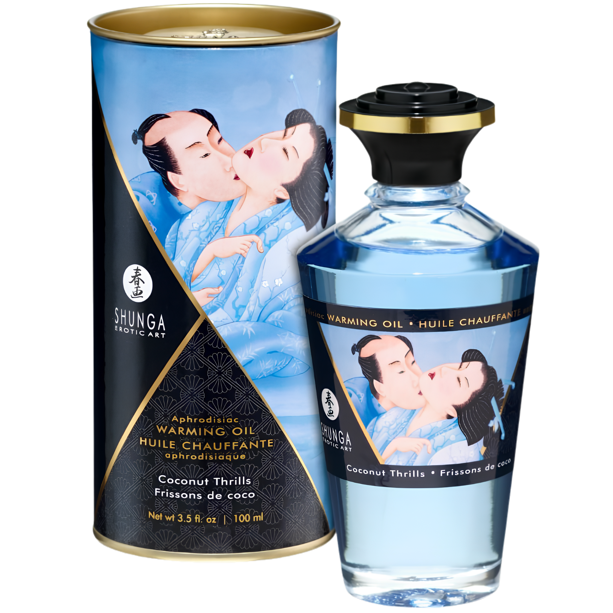 Huile Chauffante Comestible Shunga - Chaud Et Gourmand