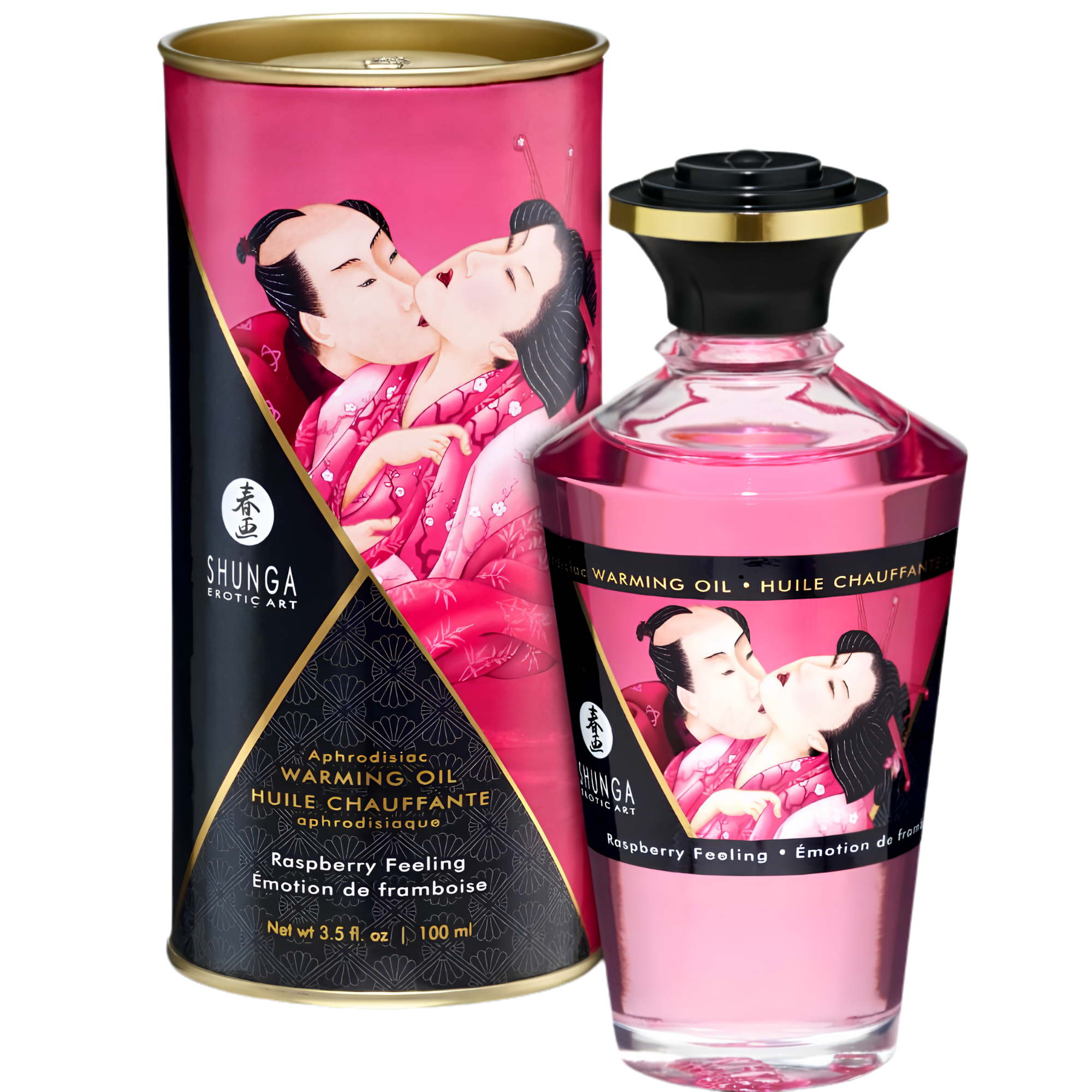 Huile Chauffante Comestible Shunga - Chaud Et Gourmand