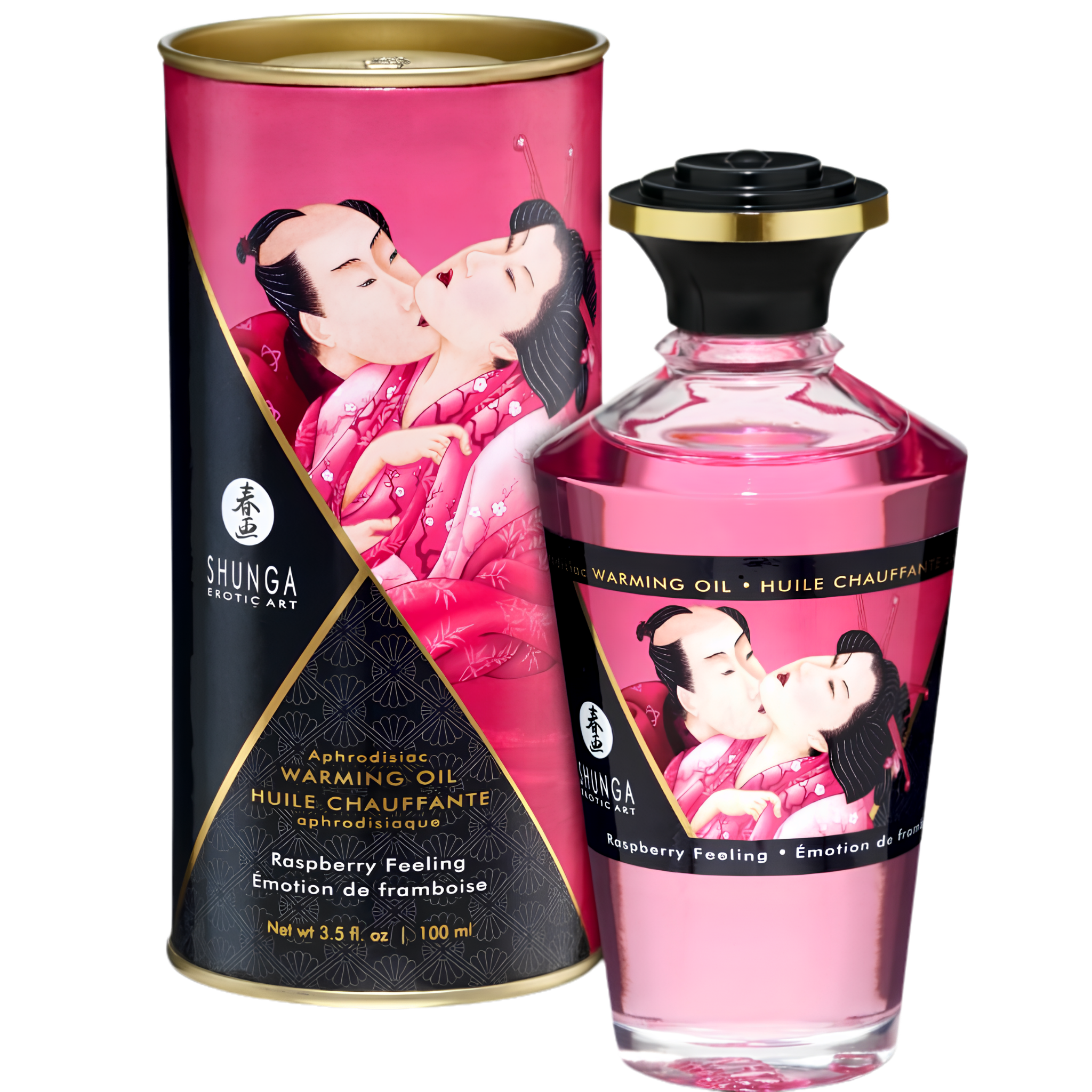 Huile Chauffante Comestible Shunga - Chaud Et Gourmand