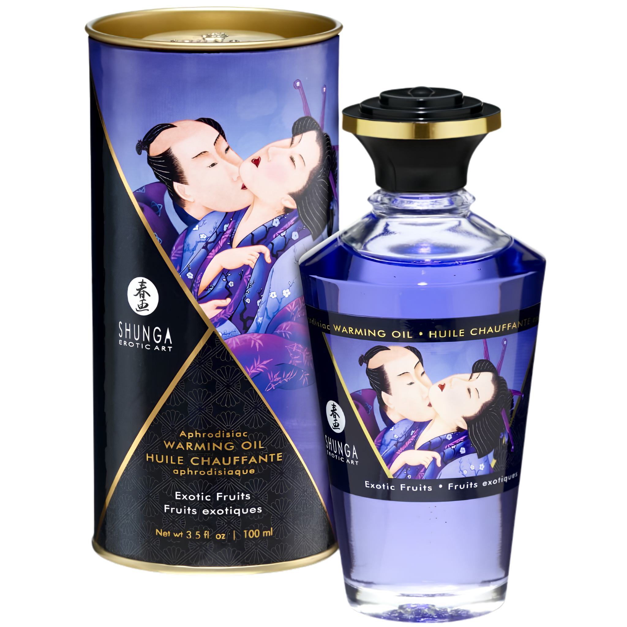 Huile Chauffante Comestible Shunga - Chaud Et Gourmand