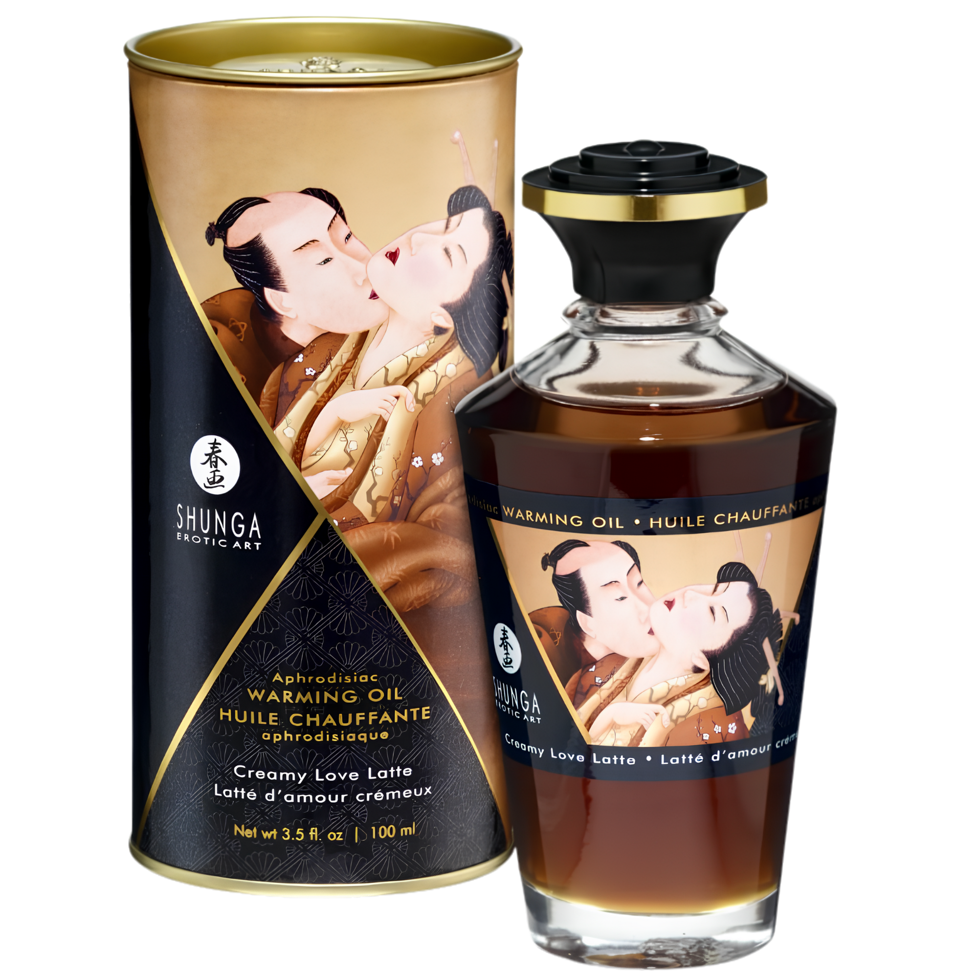 Huile Chauffante Comestible Shunga - Chaud Et Gourmand