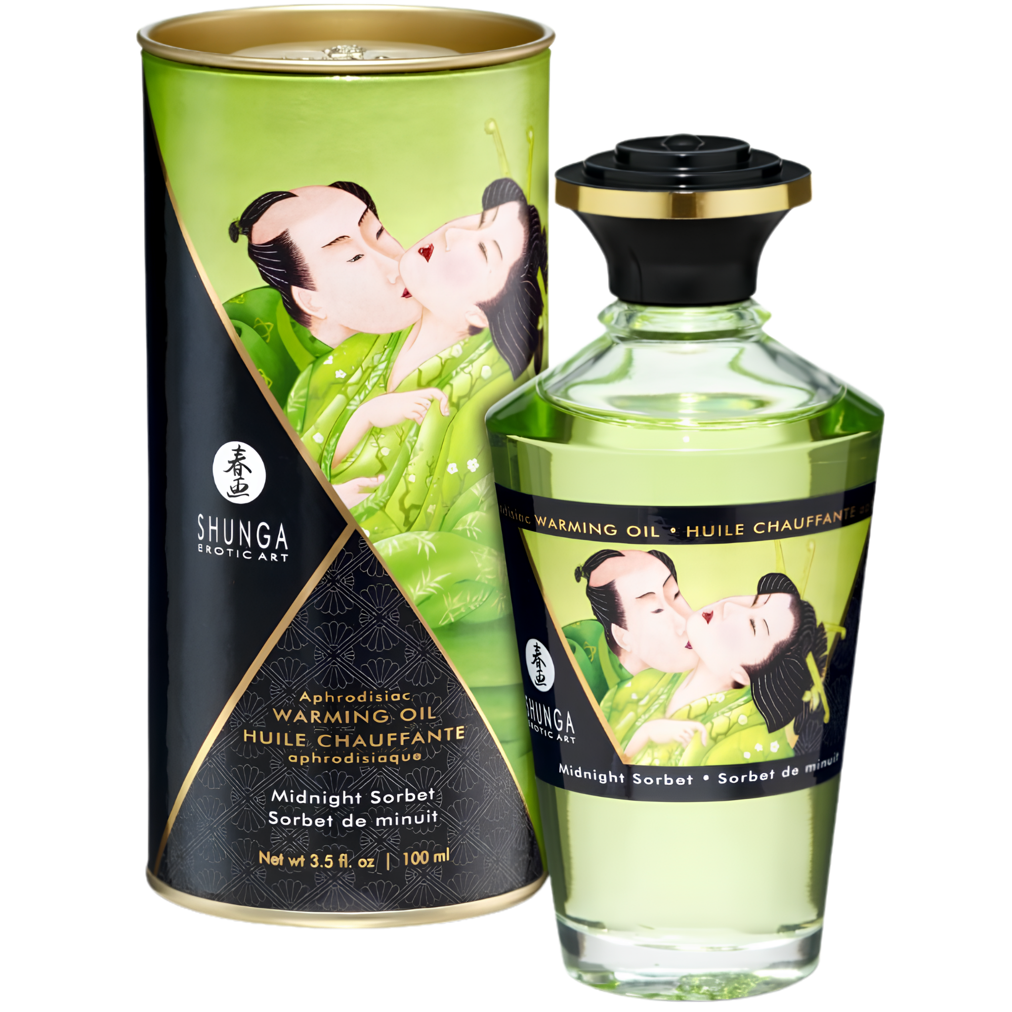 Huile Chauffante Comestible Shunga - Chaud Et Gourmand