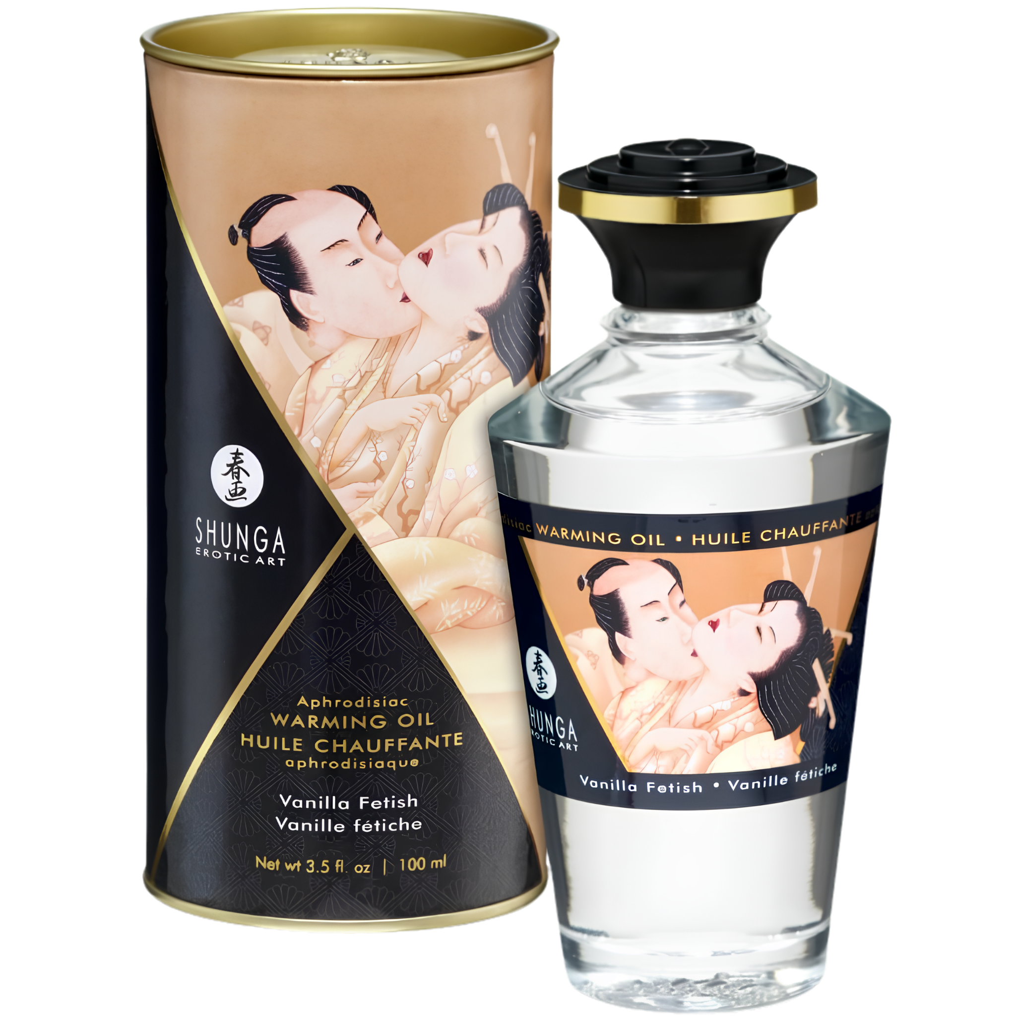 Huile Chauffante Comestible Shunga - Chaud Et Gourmand