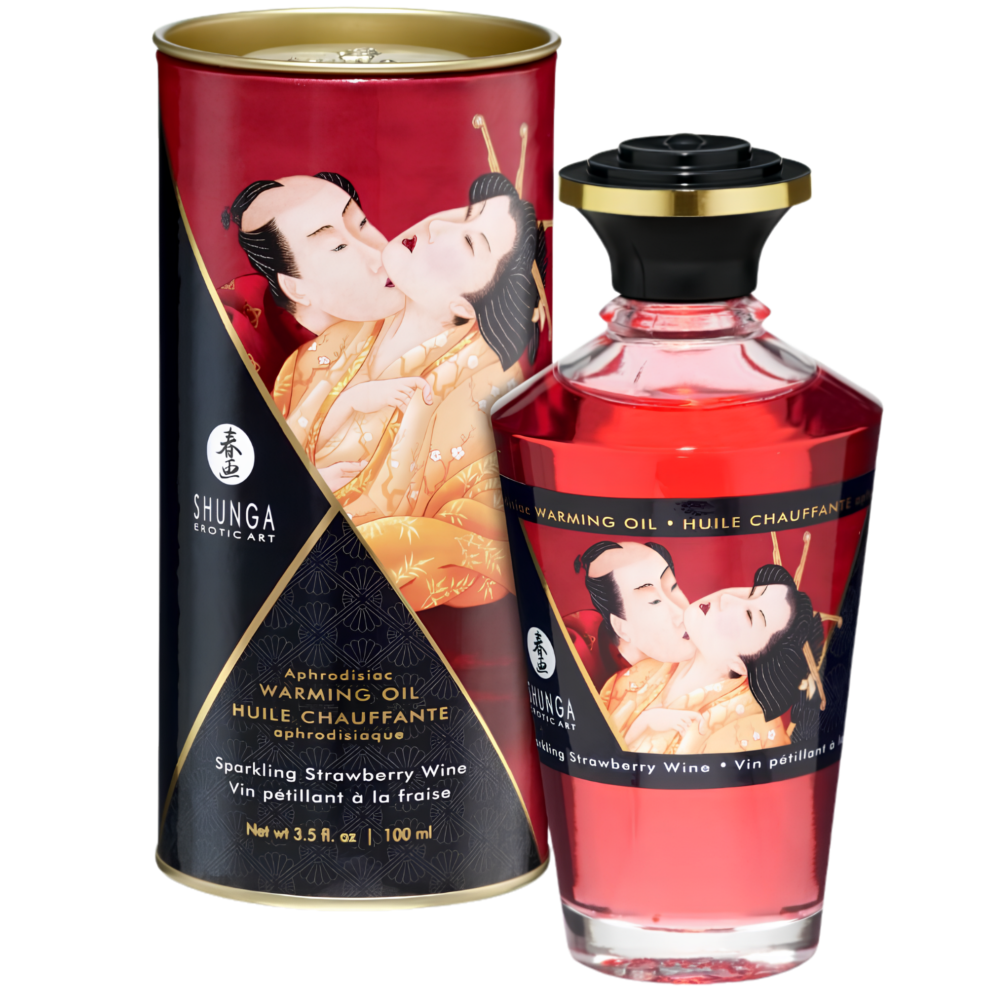 Huile Chauffante Comestible Shunga - Chaud Et Gourmand