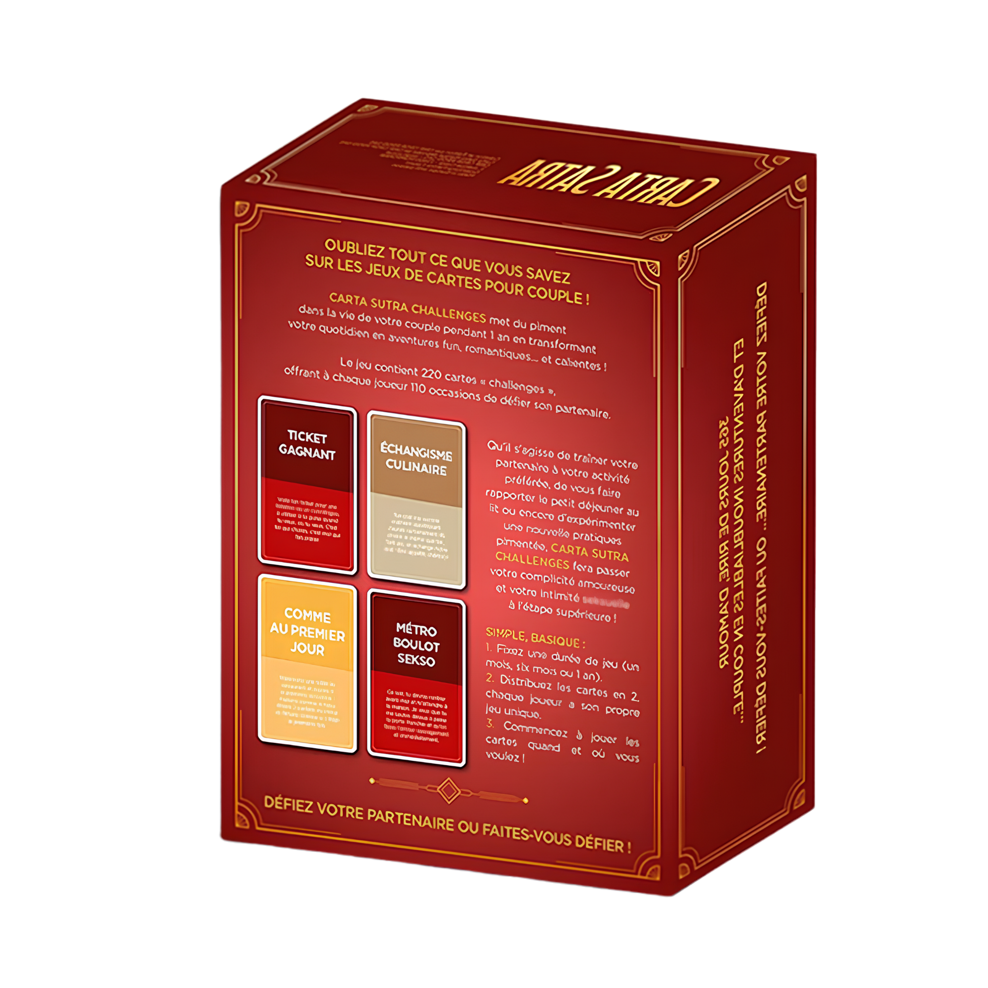 CARTA SUTRA CHALLENGES - DÉFIEZ VOTRE PARTENAIRE