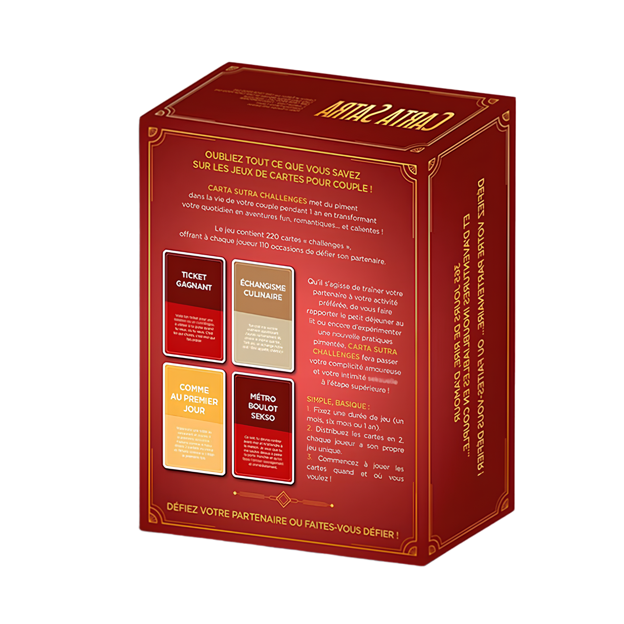 CARTA SUTRA CHALLENGES - DÉFIEZ VOTRE PARTENAIRE