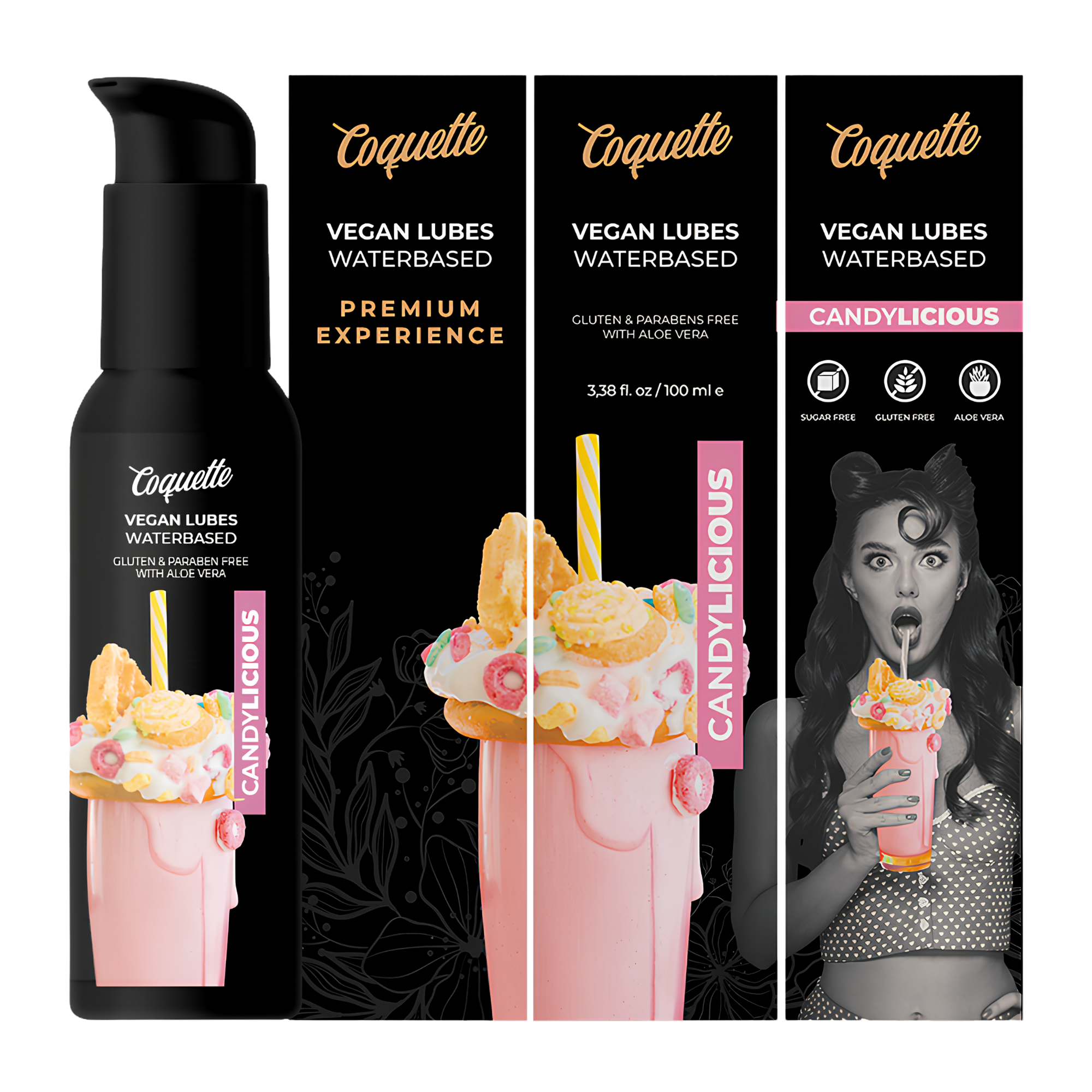 Lubrifiant Vegan Aromatisé Coquette - La Glisse Gourmande