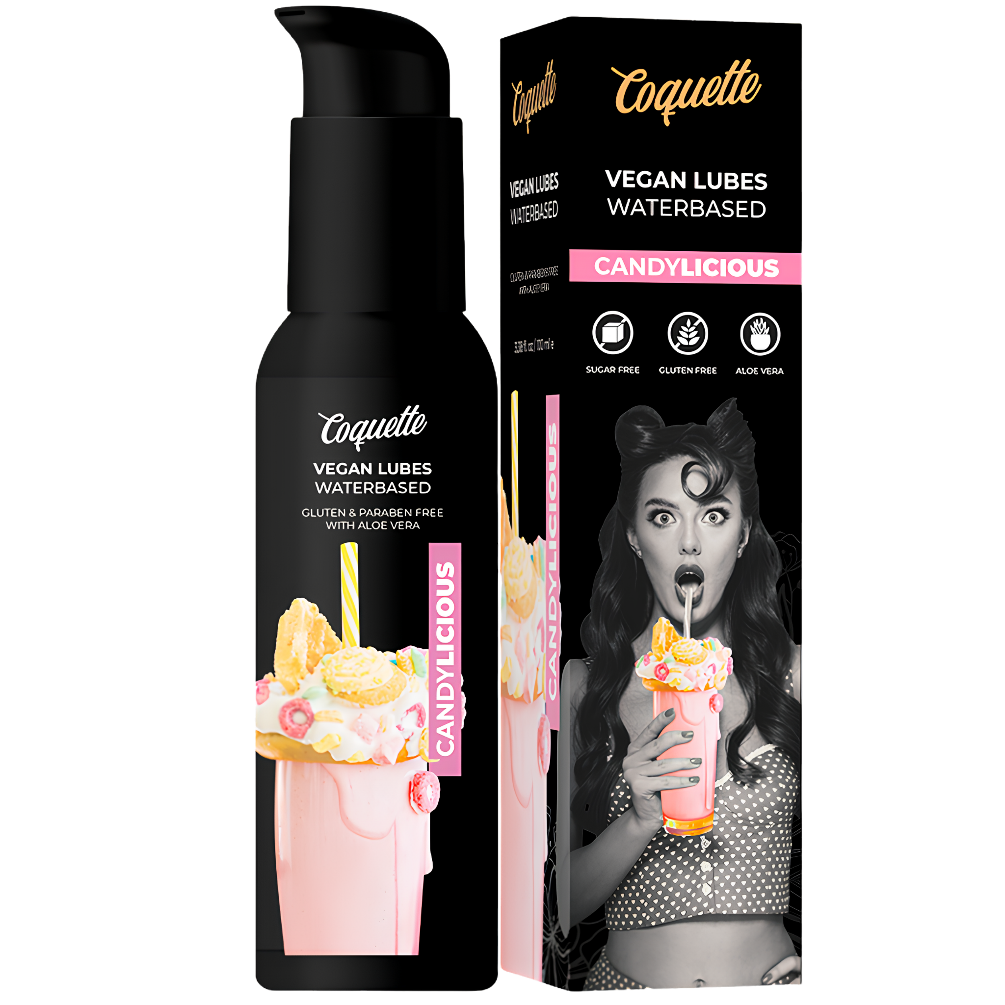 Lubrifiant Vegan Aromatisé Coquette - La Glisse Gourmande