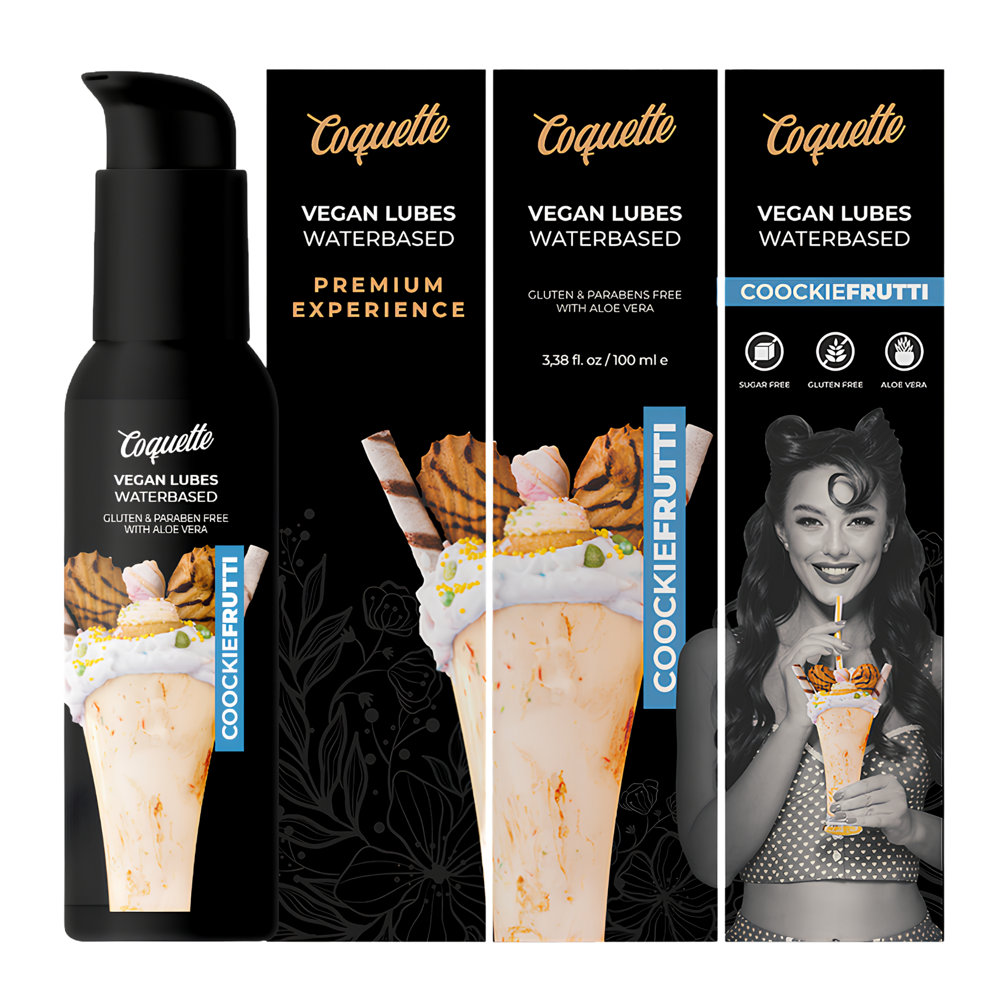 Lubrifiant Vegan Aromatisé Coquette - La Glisse Gourmande