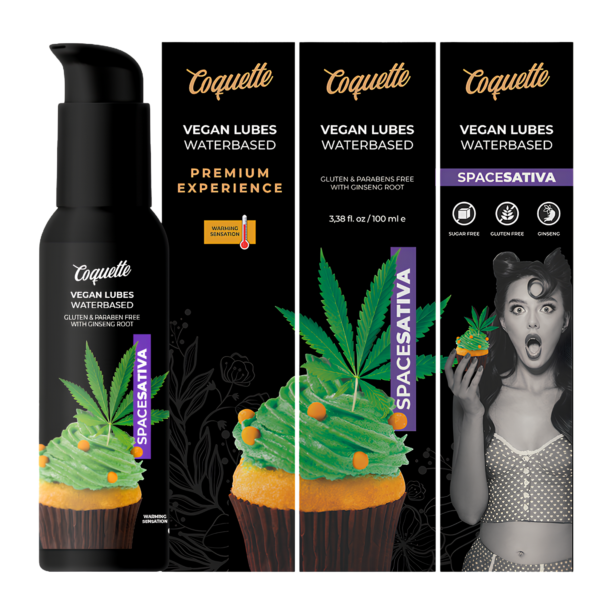 Lubrifiant Vegan Aromatisé Coquette - La Glisse Gourmande