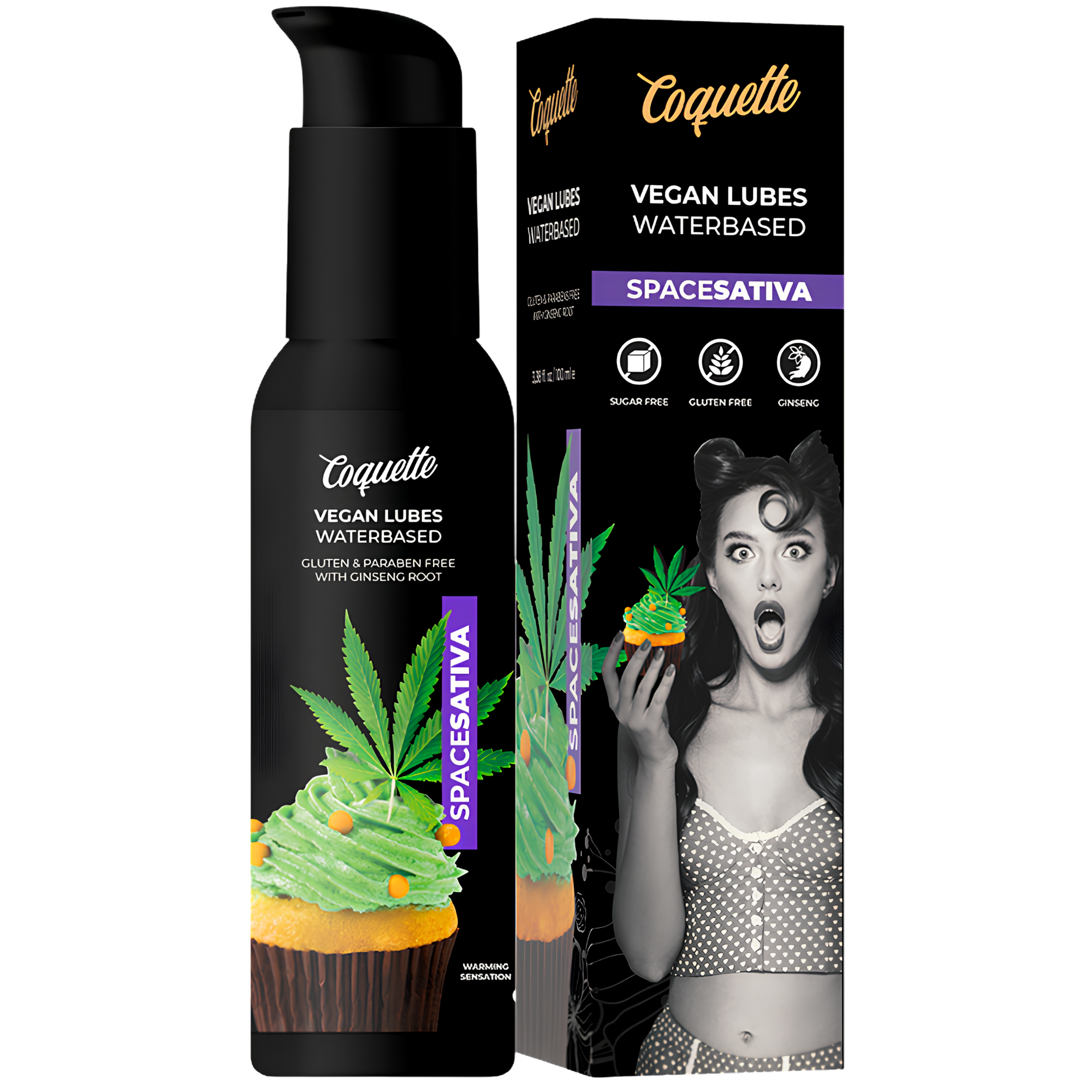 Lubrifiant Vegan Aromatisé Coquette - La Glisse Gourmande
